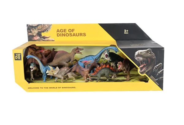 Eğlenceli Oyuncak Aksesuarlı Model Dinozor Seti 6 lı Kız Erkek Çocuk Eğitici - Image 1