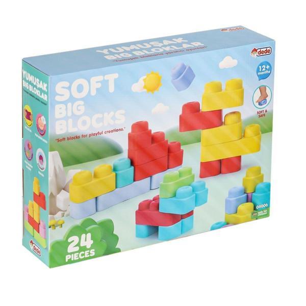 Kız Erkek Çocuk Oyuncak 04005 Yumuşak Big Bloklar 12 Parça -Dede Kız Erkek Çocuk Eğitici - Image 1