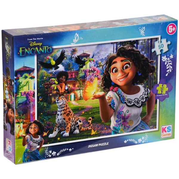 Kız Erkek Çocuk Oyuncak KS Encanto 50 Parça Puzzle Kız Erkek Çocuk Eğitici - Image 1