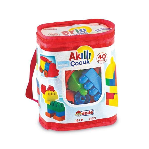 Öğretici Oyuncak 01021 Akıllı Çocuk Blokları 40 Parça Kız Erkek Çocuk Eğitici - Image 1