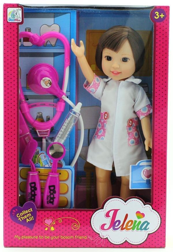Eğlenceli Oyuncak Kumral Doktor Bebek Jelaina 89008 Kız Erkek Çocuk Eğitici - Image 1