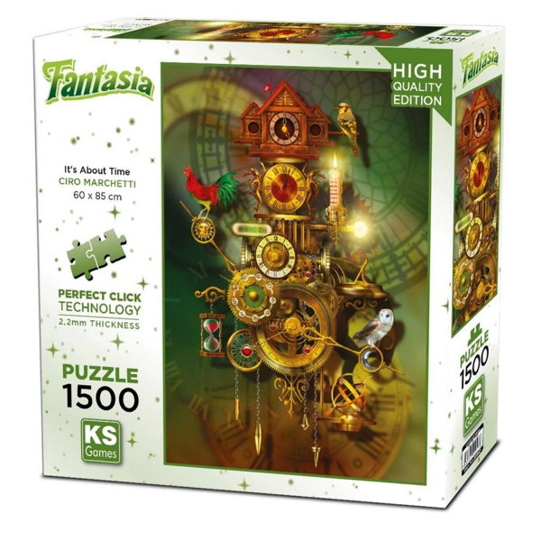 Kız Erkek Çocuk Oyuncak Ks Games Gris Puzzle 1500 Parça 22032 Kız Erkek Çocuk Eğitici - Image 1