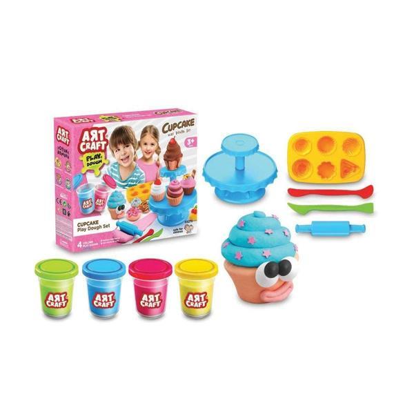 Öğretici Oyuncak 03273 Dede, Art Craft Kapkek - Cupcake Hamur Set / +3 yaş Kız Erkek Çocuk Eğiticila - Image 1