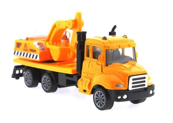 Eğlenceli Oyuncak Çek Bırak Metal Mini Sarı Kepçe Kız Erkek Çocuk Eğitici - Image 1