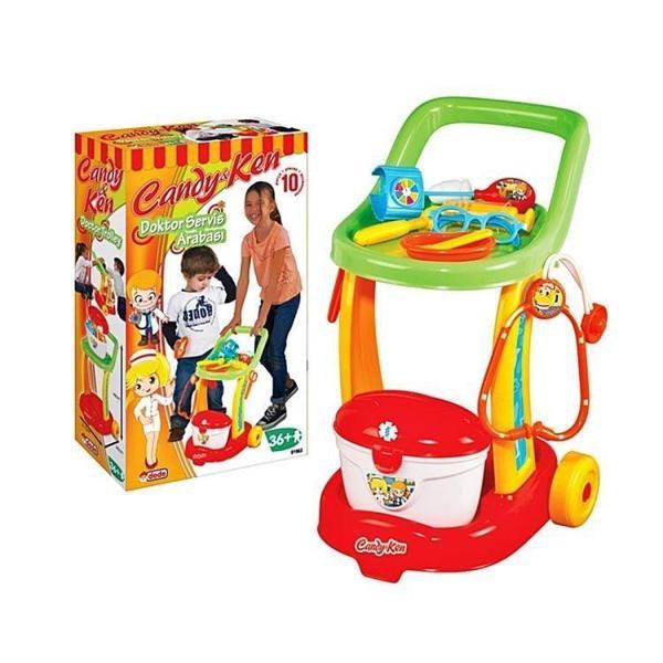 Eğlenceli Oyuncak Dede Candy Doktor Servis Arabası Kız Erkek Çocuk Eğitici - Image 1