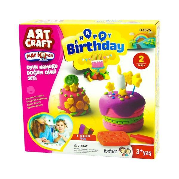 Eğlenceli Oyuncak Dede Oyun Hamuru Doğum Günü Seti Kız Erkek Çocuk Eğitici - Image 1