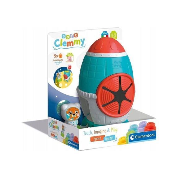 Kız Erkek Çocuk Oyuncak 17806 Soft Clemmy - Yumuşak Blok Duyusal Roket - 5 parça 10-36 ay Kız Erkek Çocuk Eğitici Öğretici O - Image 1