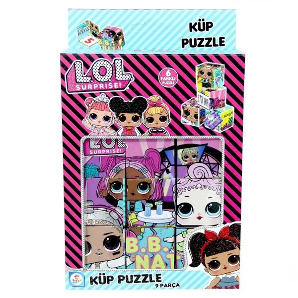 Eğlenceli Oyuncak LOL Küp Puzzle 9 Parça Kız Erkek Çocuk Eğitici - Image 1