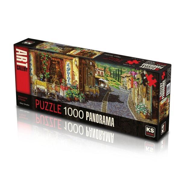 Kız Erkek Çocuk Oyuncak 21006 Puzzle 1000/PANOROMİK RİSTOTANT PUZZLE 1000 PARÇA Kız Erkek Çocuk Eğitici  - Image 1