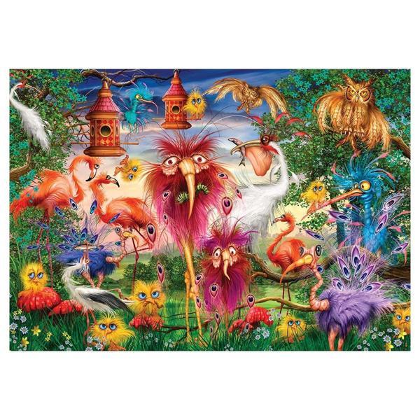 Kız Erkek Çocuk Oyuncak KS Ugly Birds 1000 Parça Puzzle Kız Erkek Çocuk Eğitici - Image 1