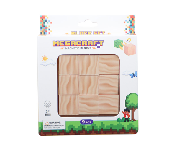 Eğlenceli Oyuncak Megacraft 9 Parça Çimenli Toprak Blok Kız Erkek Çocuk Eğitici - Image 1