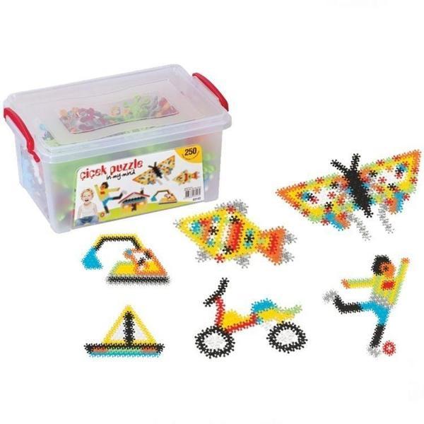 Kız Erkek Çocuk Oyuncak Dede Çiçek Puzzle Küçük Boy 250 Parça Kız Erkek Çocuk Eğitici - Image 1
