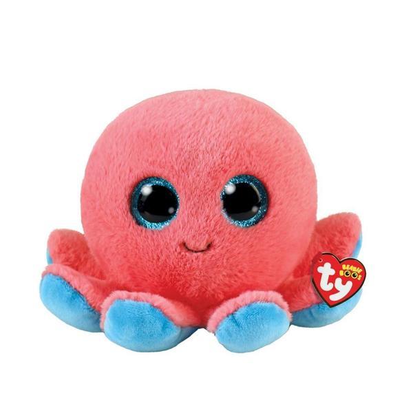 Öğretici Oyuncak Ty Beanie Boos Peluş Pembe Ahtapot Sheldon 15cm Kız Erkek Çocuk Eğitici Eğitici  - Image 1