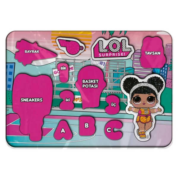 Öğretici Oyuncak Maşa Koca Ayı Boyamalı Puzzle Kız Erkek Çocuk Eğitici - Image 1