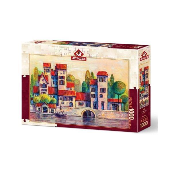 Öğretici Oyuncak 5213 Art Puzzle, Doğa Kent 1000 Parça Puzzle Kız Erkek Çocuk Eğitici Eğitici Oyu - Image 1