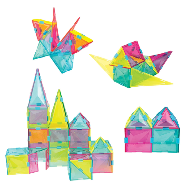 Öğretici Oyuncak Geometrik Puzzle 64 Parça Kız Erkek Çocuk Eğitici - Image 1