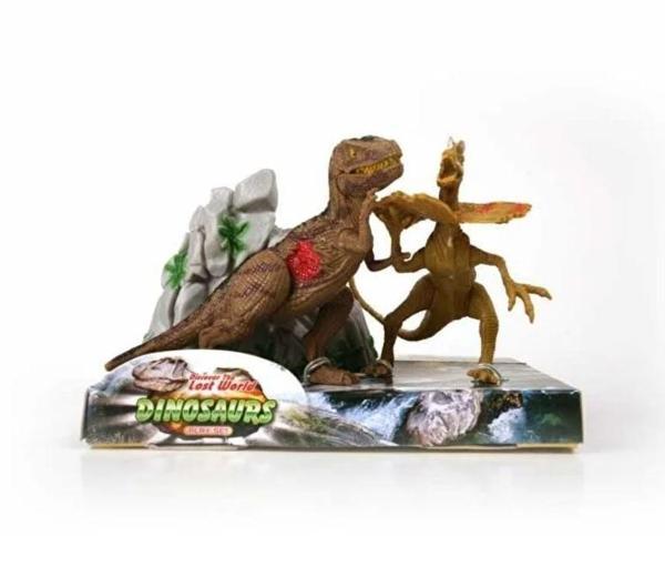 Öğretici Oyuncak İkili Model Dinozor Figür T-Rex-Dilophosaurus Kız Erkek Çocuk Eğitici Eğitici Oy - Image 1