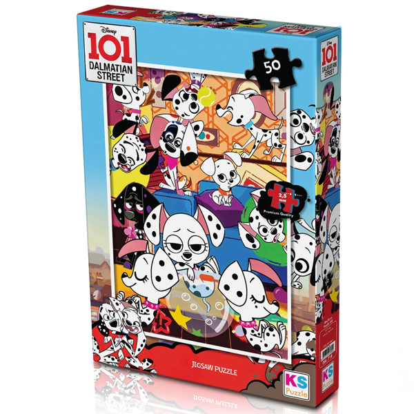 Öğretici Oyuncak KS 101 Dalmatian 50 Parça Puzzle Kız Erkek Çocuk Eğitici - Image 1