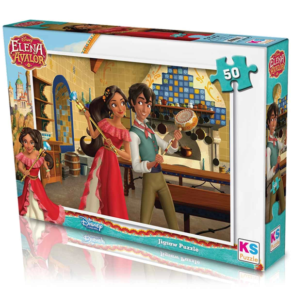 Öğretici Oyuncak KS Elena Avalor 50 Parça Puzzle Kız Erkek Çocuk Eğitici - Image 1
