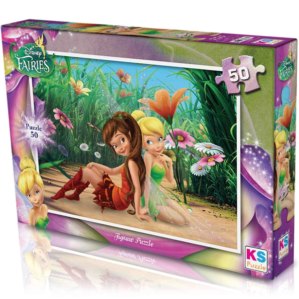 Öğretici Oyuncak KS Fairies 50 Parça Puzzle Kız Erkek Çocuk Eğitici - Image 1
