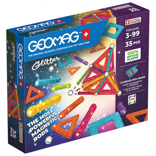 Kız Erkek Çocuk Oyuncak Geomag Glitter Manyetik Zeka Oyunu 22 Parça Kız Erkek Çocuk Eğitici Eğitici Oyun - Image 1