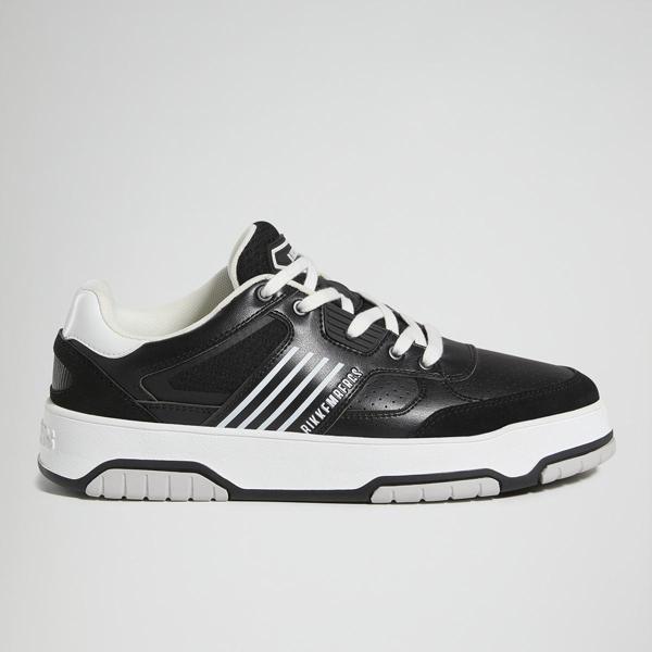 Erkek Sneaker ( Günlük) 27113/CP C  BKKU Bikkembergs 64029996 Suede Black/Leather Black - Image 1