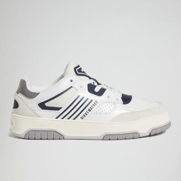 Erkek Sneaker ( Günlük) 27113/CP B  BKKU Bikkembergs 64029996 Suede White/Leather Navy - Image 1
