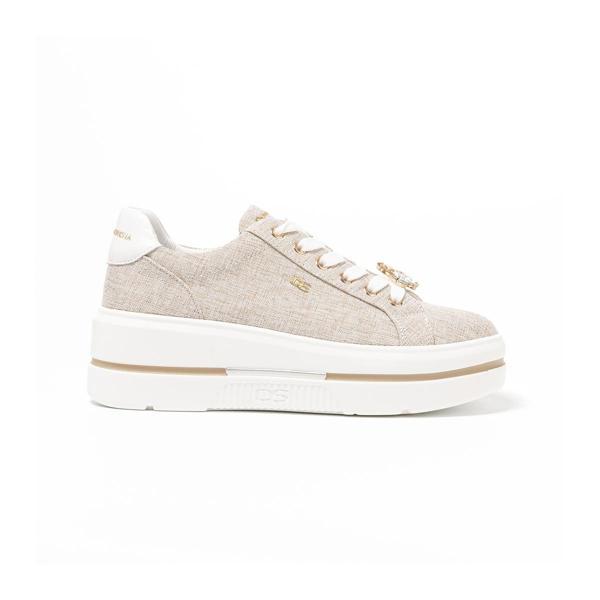 Kadın Sneaker ( Günlük) 185551DS Donna Serena TOMAIA 5551DS Beige Platino - Image 1