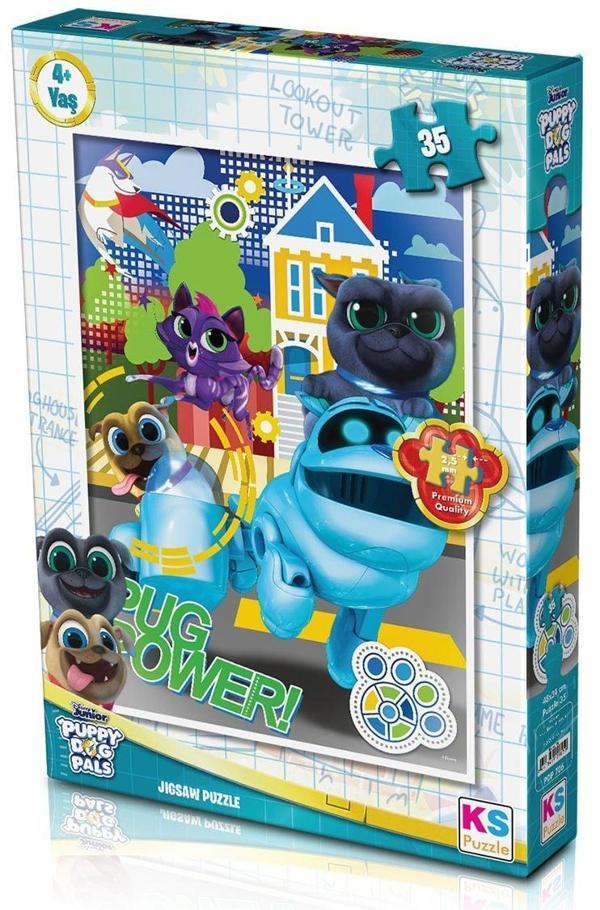 Öğretici Oyuncak KS Puzzle 35 Parça Bingo ve Roli'nin Maceraları Kız Erkek Çocuk Eğitici Eğitici  - Image 1