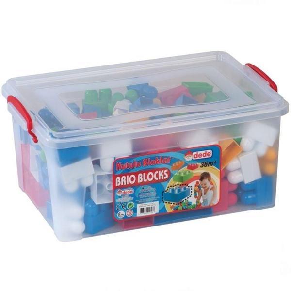 Öğretici Oyuncak Dede Kutulu Bloklar 250 Parça No:4 Kız Erkek Çocuk Eğitici - Image 1