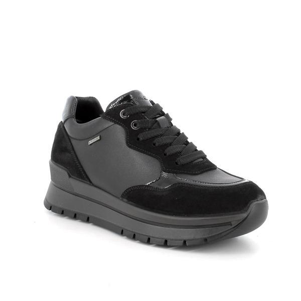 Kadın Sneaker ( Günlük) 6674222 IGI&Co DNSGT 66742 SCAMOS/Nappa SO Nero/Nero - Image 1