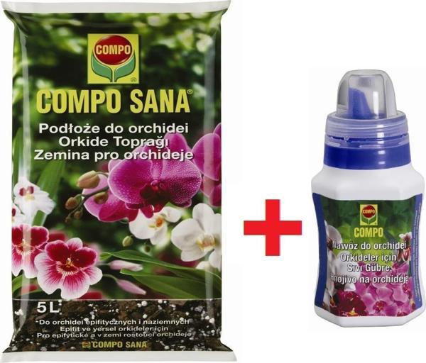 Compo Orkide Seti - Orkide Toprağı + Orkide Gübresi - Image 1