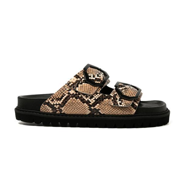 Kadın Terlik GALIA G106282 Genuins Vegan Snake Camel - Image 1