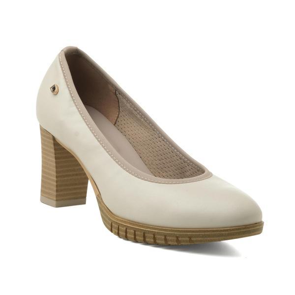 Kadın Topuklu/ Stiletto 265082DP  Donna Serena SOFTNIL PELLE Panna - Image 1