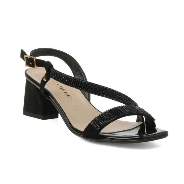 Kadın Sandalet 1C5210DP Donna Serena Camoscio Nero - Image 1