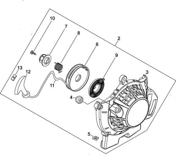 Echo SRM520 Motorlu Tırpan Starter - Image 1