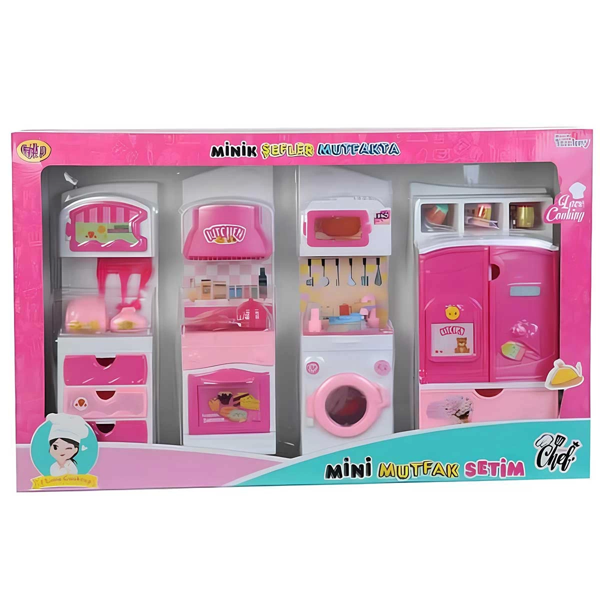 Öğretici Oyuncak Oydaş Minik Şefler Mutfakta Fırın ve Çamaşır Makinesi 2'li Set 02358 Kız Erkek Çocuk Eğitici Öğretic - Image 1