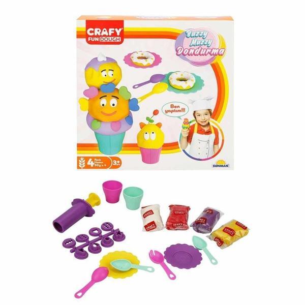 Eğitici Oyuncak Crafy Sevimli Mutfak 200 g 10 Parça Kız Erkek Çocuk Eğitici - Image 1