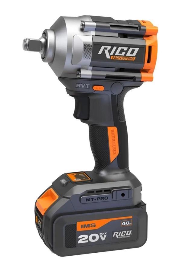 Rico Akülü Somun Sikma Sökme Çi̇Ft Akü 20 V 4 Ah 650 Nm Tork 1''2 Ri̇Co - Image 1