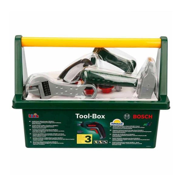 Kız Erkek Çocuk Oyuncak 8436 Bosch El Çantalı Oyuncak Tamir Seti 17 Parça Kız Erkek Çocuk Eğitici Eğitic - Image 1
