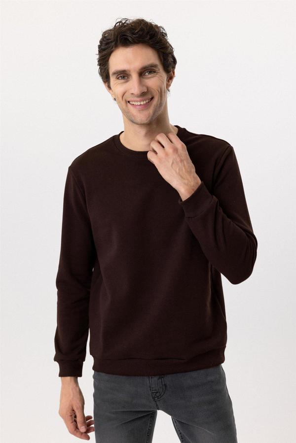 Süvari Oversize Kalıp O Yaka 3 İplik Yumuşak Dokulu Sweat - Image 1