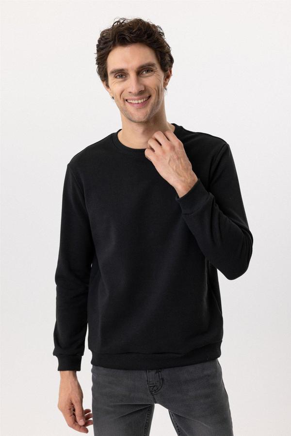 Süvari Oversize Kalıp O Yaka 3 İplik Yumuşak Dokulu Sweat - Image 1