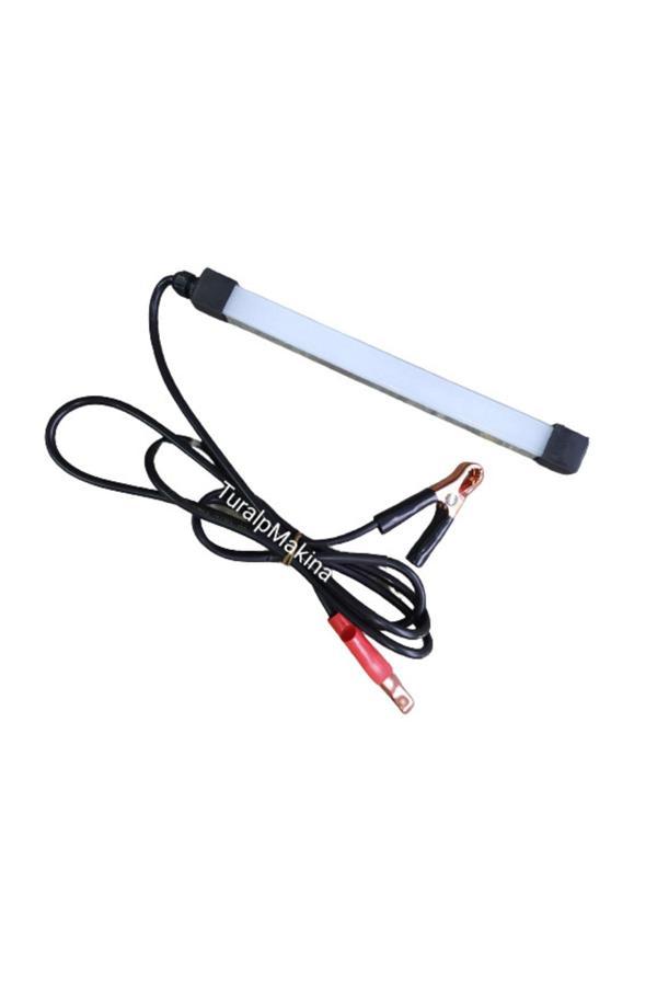Beyaz Led Isıklı 12 V Mıknatıslı Seyyar Lamba Metal Korumalı - Image 1
