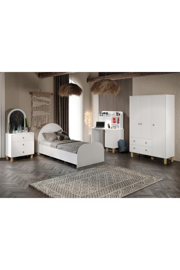 Afilli Bohem Çocuk Odası Takımı Beyaz Tamamı Mdf ( 4 Parça ) - Image 1
