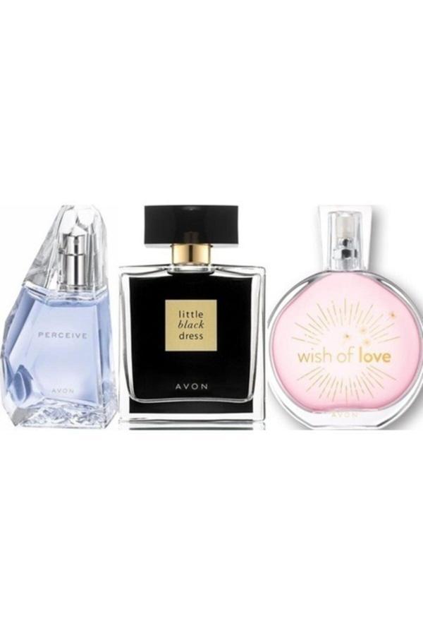 Avon Perceive 50 Ml Kadın Edp+Wishof Love 50 Ml Kadın Edt+ Little Black Dress 50 Ml Kadın Edp - Image 1