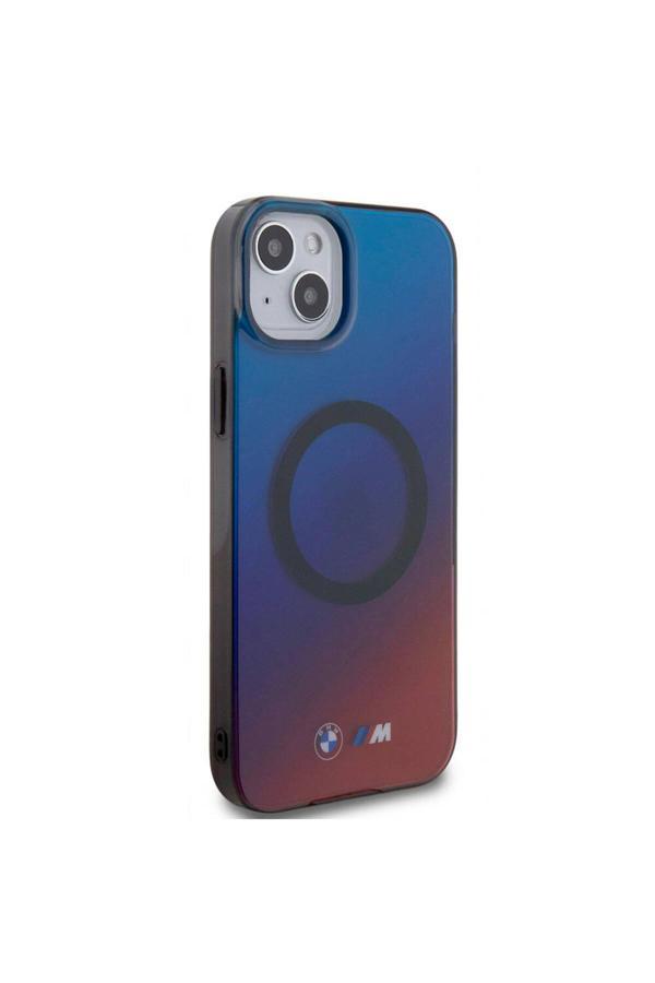 Bmw İphone 15 Plus Uyumlu Kılıf Magsafe Şarj Özellik Transparan Renk Geçişli Lisanslı Kapak - Image 1