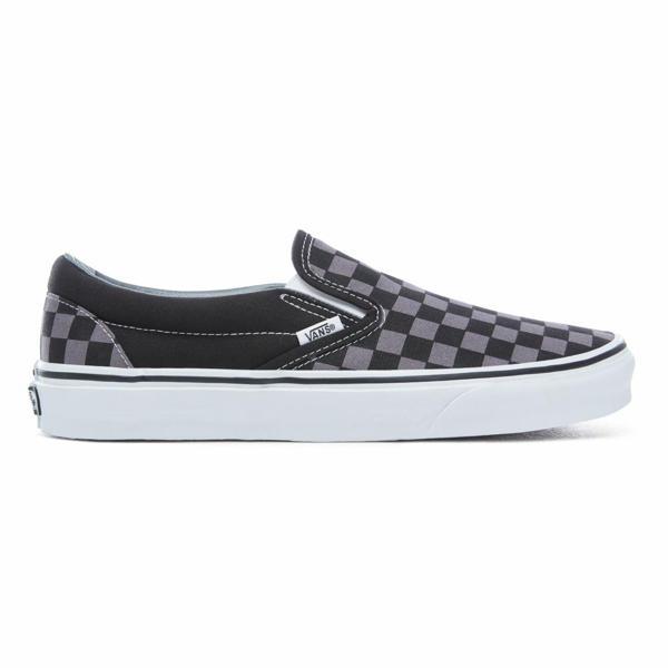 Kadın Sneaker ( Günlük) VN000EYEBPJ1 VANS Classic Slip-On (Checkerboard) black/pewter - Image 1