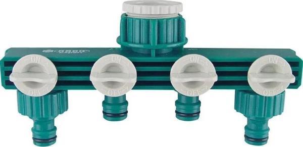 Raco Expert 55257 Dört Çıkışlı Vanalı Musluk Bağlantısı 3/4''- 1'' - Image 1