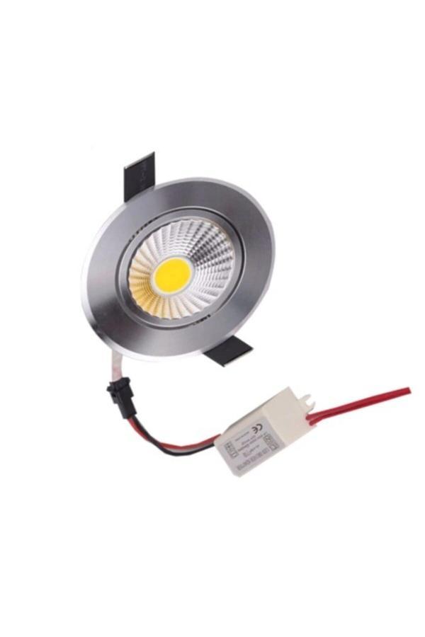 Taled 5 Watt Cob Led Spot Armatür Krom Kasa Trafolu Led Spot Aydınlatma - Image 1