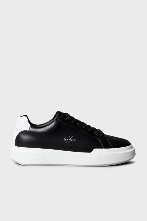 Calvin Klein Jeans Kalın Tabanlı Bağcıklı Deri Erkek Sneaker YM0YM01344-0GM - Image 1